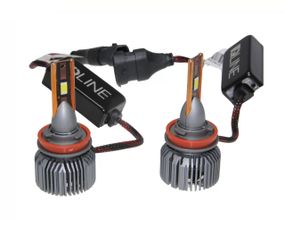 Комплект світлодіодних ламп QLine Ultra +200% 55W H11 (H8/H9/H16) 6000K (2шт) 12V