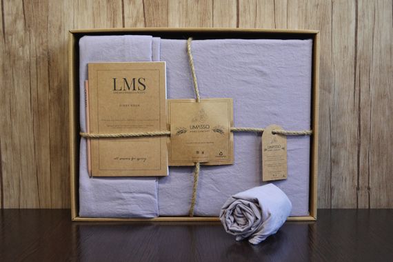 Постільна білизна Limasso Stonewashed Ranforce 160 х 220 см Natural Violet | Зображення 2