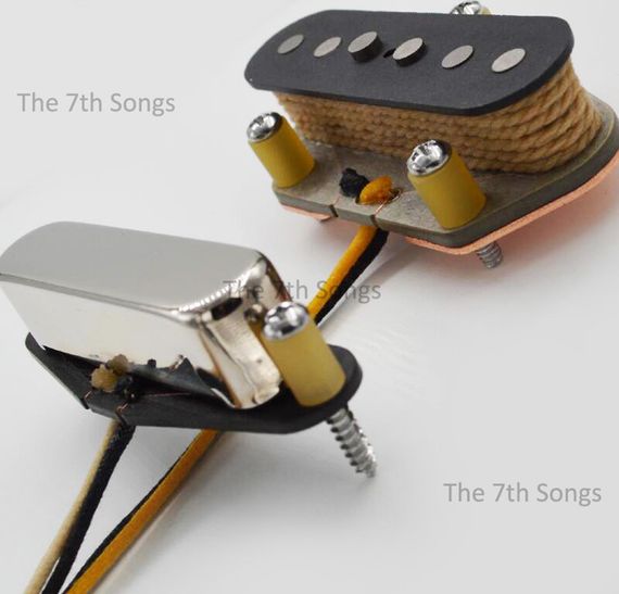 Комплект сингл і бридж звукознімачі для електрогітари Fender telecaster вінтаж | Зображення 5