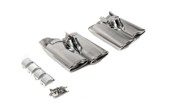 Насадки на глушитель V2 (2 шт) для Mercedes S-сlass W220 | Зображення 3