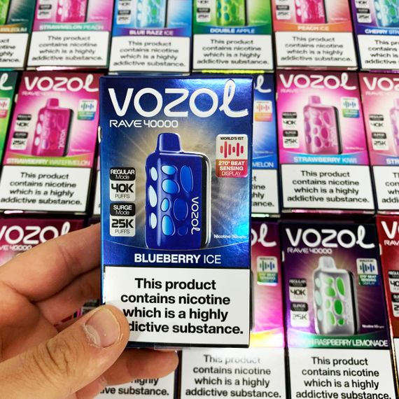 Vozol Rave 40000. Чорниця (Blueberry Ice) | Зображення 2
