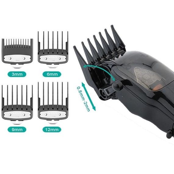 Бритва для бороды VGR Hair Clipper V-653 Voyager | Триммер беспроводной | QU-828 Беспроводная электробритва | Зображення 9