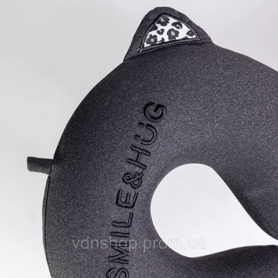 Подушка для шиї Smile&Hug U-подібна темно-сіра HP-56-14B