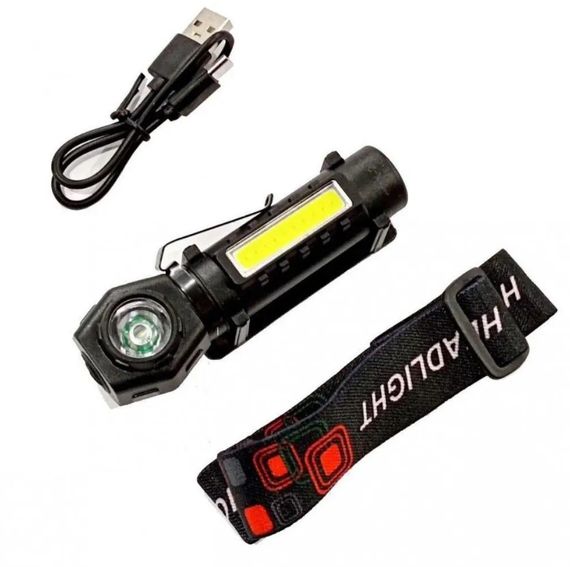 Ліхтар налобний ручний KX-212 9074, чорний | Зображення 1
