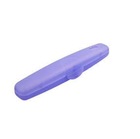 Футляр для зубної щітки 21*4*3см пластик фіолетовий прозорий Алеана