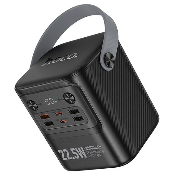Портативний ЗП Power Bank Hoco J152 Tough 22.5W+PD20W 80000 mAh Black | Зображення 4