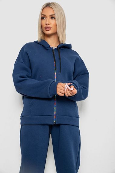 Спортивный костюм женский на флисе, цвет синий, 238R5715 | Зображення 1