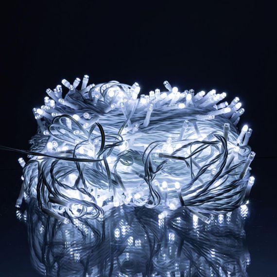 Гирлянда Рождественская фея уличная 50 м 500 LED белый провод Белый CF500L50MWW | Зображення 1