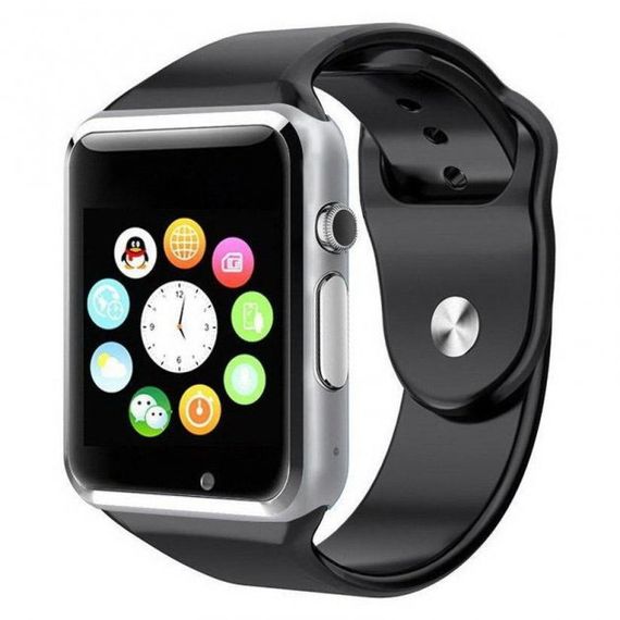 Смарт-часы Smart Watch A1 умные электронные со слотом под sim-карту + карту памяти micro-sd. XW-908 Цвет: серебряный | Зображення 4