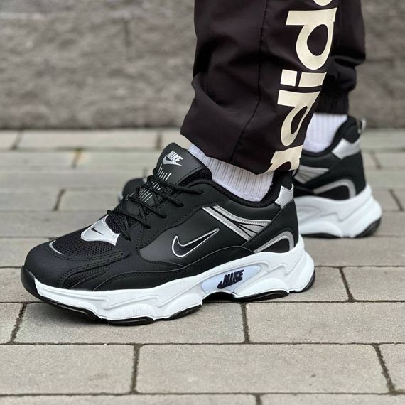 Кросівки Nike весна-літо текстиль/замш/шкіра колір чорний,білий