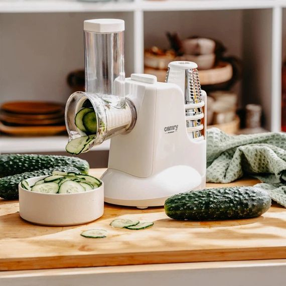 Електрична овочерізка Camry CR 4816 150Вт з 5 змінними насадками для швидкого овочів | Зображення 5