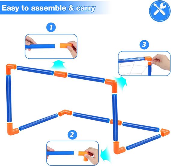 Дитячий футбольний набір Lenbest Kids – повітряний м’яч із воротами, картками та свистком | Зображення 5