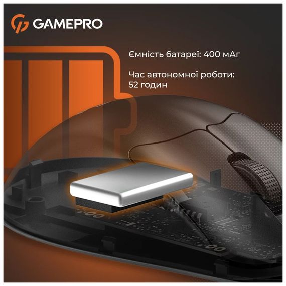 Мишка GamePro Genesis Avenger Wireless/Bluetooth/USB Black (GM096B) | Зображення 3
