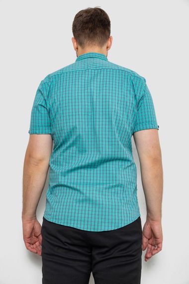 Сорочка чоловіча в клітинку, колір зелений, 214R4564 | Зображення 3
