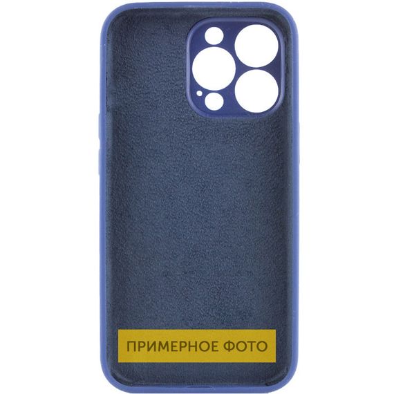 Чехол Silicone Case Full Camera Protective (AA) NO LOGO для Apple iPhone 16 (6.1") Синий / Deep navy | Зображення 1