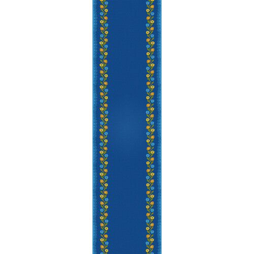 Доріжка на стіл (раннер) Синя крайка 150x40 см (DR_TR002)