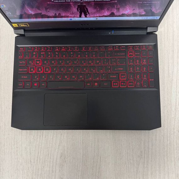 Ігровий ноутбук Б-клас Acer Nitro 5 AN515-45 / 15.6" (1920x1080) IPS / AMD Ryzen 5 5600H (6 (12) ядер по 3.0 - 4.2 GHz) / 8 GB DDR4 / 512 GB SSD NVMe / nVidia GeForce RTX 3050, 4 GB GDDR6, 128-bit / WebCam б/в | Зображення 2
