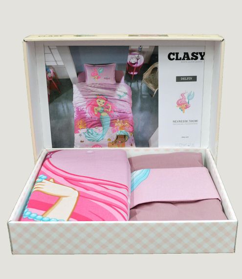 Дитяча постільна білизна Clasy Ranforce 160х220 Delfin | Зображення 1