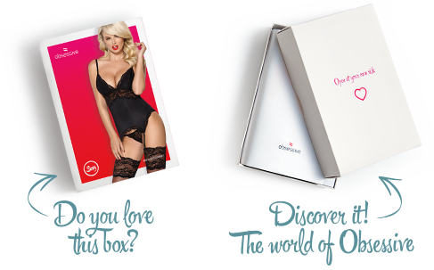 Сатиновий мереживний корсет Obsessive 810-COR-1 babydoll & thong S/M, чорний, корсет, танга Sex Aura | Зображення 7