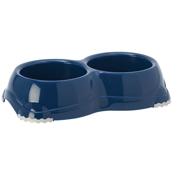 Миска двойная Moderna Double Smarty Bowl, 2 шт х 330 мл, синий