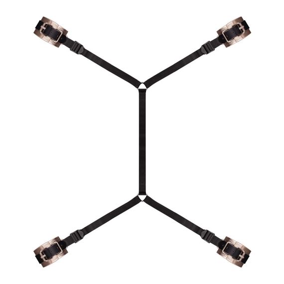 Фіксатор рук і ніг для ліжка Rosy Gold - Under-Mattress Restraint Set Sex Aura