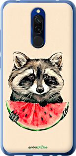 Чохол на Xiaomi Redmi 8 Єнотик з кавуном "4605u-1806-2448"