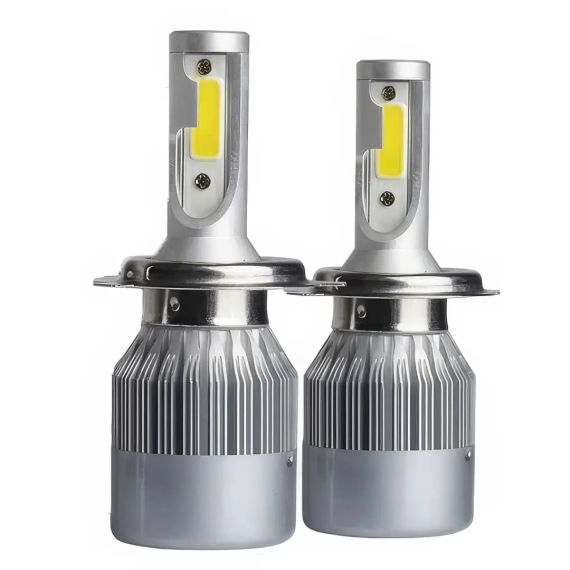 Комплект автомобільних світлодіодних LED ламп з охолодженням С6 LED H4 LED-лампи для авто 3800 Лм | Зображення 1