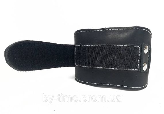 Манжета EasyFit F9 чорна для тяги на тренажері (шкіра) | Зображення 3