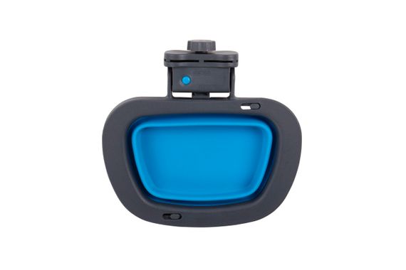 Миска складана з кріпленням на клітину Dexas Collapsible Kennel Bowl, 0.6 л, блакитна
