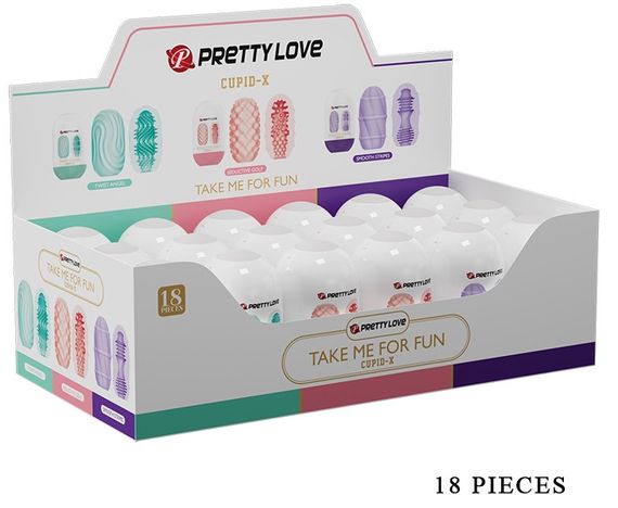 Набір з 18 шт мастурбаторів Pretty Love - Cupid-X, BI-014931H Sex Aura | Зображення 2