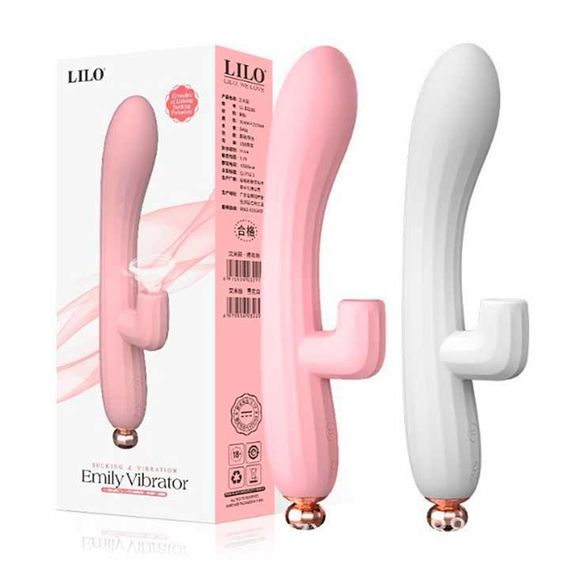 Вакуумний вібратор-кролик LILO "Emily" USB рожевий | Зображення 3