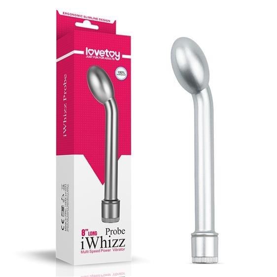 Стимулятор G-точки - iWhizz Probe G Spot 8" Silver Sex Aura
