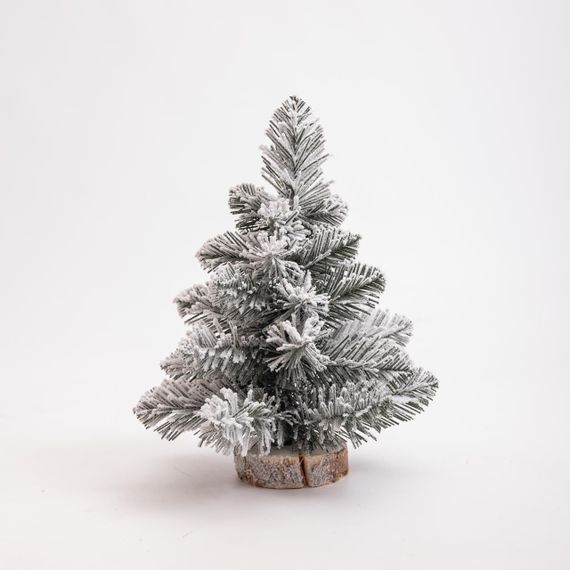 Штучна новорічна міні ялинка «Полонинська» зимова 25 см SOK-M-04-1 | Зображення 1