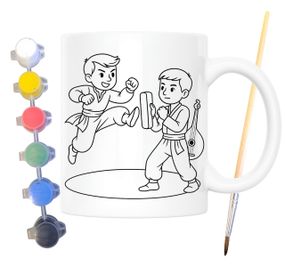 Набір для творчості кружка розмальовка Бойовий гопак 330 мл біла (КР0122)