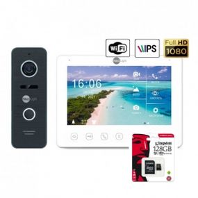 Комплект видеодомофона Neolight NeoKIT HD WF (BlackBronzeSilver)micro SD