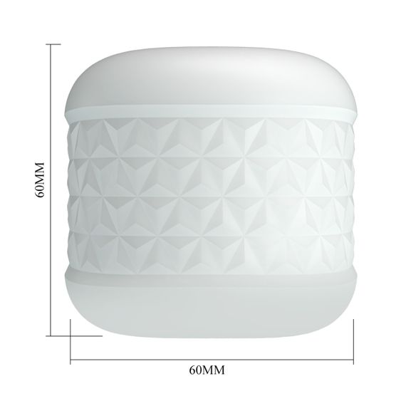 Міні-мастурбатор нереалістичний Pretty Love Crystle, білий | Зображення 7