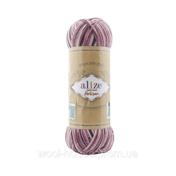 Шкарпеткова пряжа Alize Artisan Superwash, 9011