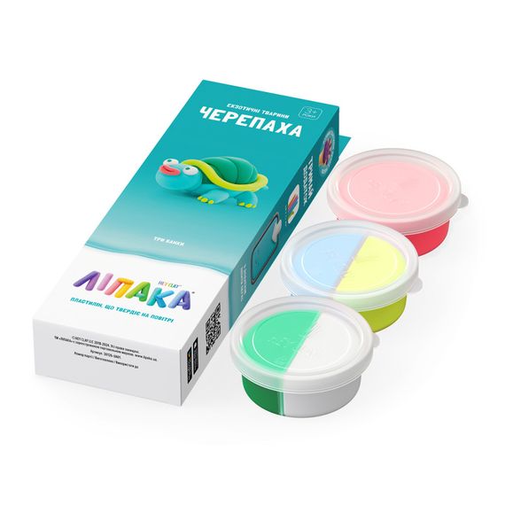 Набір пластиліну, що самостійно твердіє Черепаха ЛІПАКА 30126-UA01 | Зображення 1