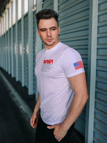 Футболка Наса білий S XL