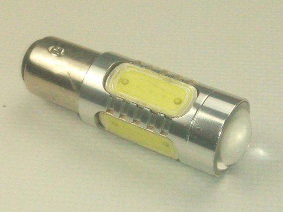 Лампа світлодіод с/ц 12V P21/5W 1157 COBALT 7,5 W (4+1 х 1,5W) метал. біла | Зображення 1