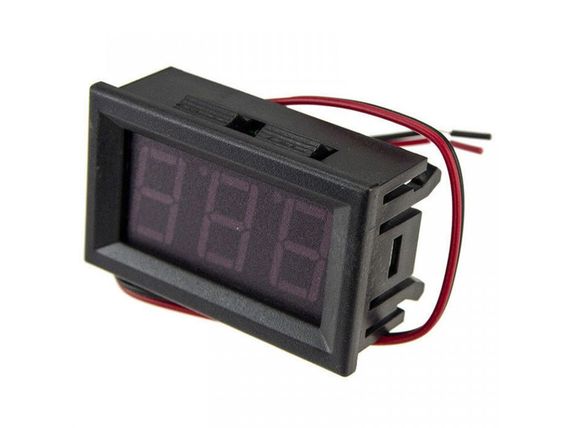 Вольтметр цифровий з LED-індикатором 0.36 дюйма 0-30V в корпусі для інсталяції (два дроти) ЧЕРВОНИЙ | Зображення 1