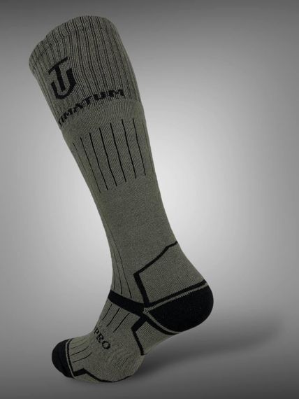 Термоноски-гольфы ULTIMATUM ThermoPro Олива,носки тактические теплые зимние гольфы,армейские оливковые носки | Зображення 3