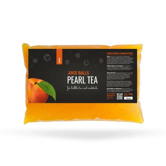 Bubble tea Перлини Персик 1.8 кг ТМ Pearl Tea