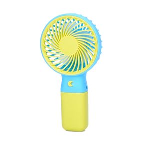 Вентилятор ручной портативный MK 5609(Yellow) с подставкой, 15,5 см, USB