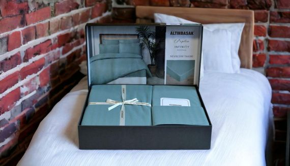 Постільна білизна Altinbasak Poplin 200 х 220 см Infinity Breezeway | Зображення 1