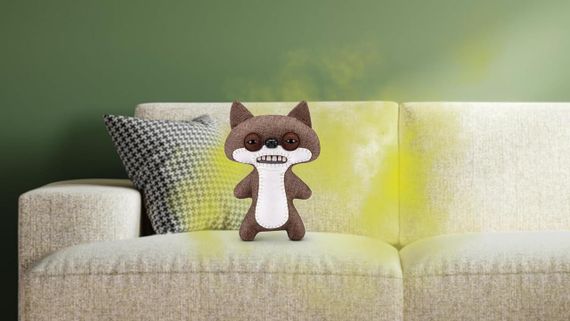 Мягкая плюшевая игрушка Фуглер Подозрительная Лиса 23 см Fuggler Fart Face Suspicious Fox Chase by Zuru | Зображення 4