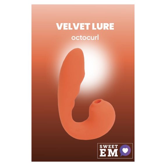 Вібратор із кліторальним стимулятором Sweet Em, помаранчевий Sex Aura