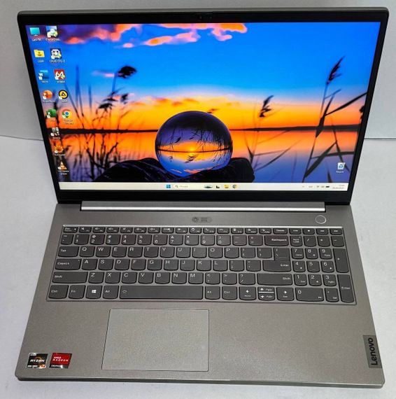 Ноутбук Lenovo ThinkBook 15 G2 ARE / 15.6" (1920x1080) IPS Touch/ AMD Ryzen 7 4700U (8 ядер по 2.0 - 4.1 GHz) / 12 GB DDR4 / 128 GB SSD + 500 GB HDD / AMD Radeon Vega 7 / WebCam б/у | Зображення 1
