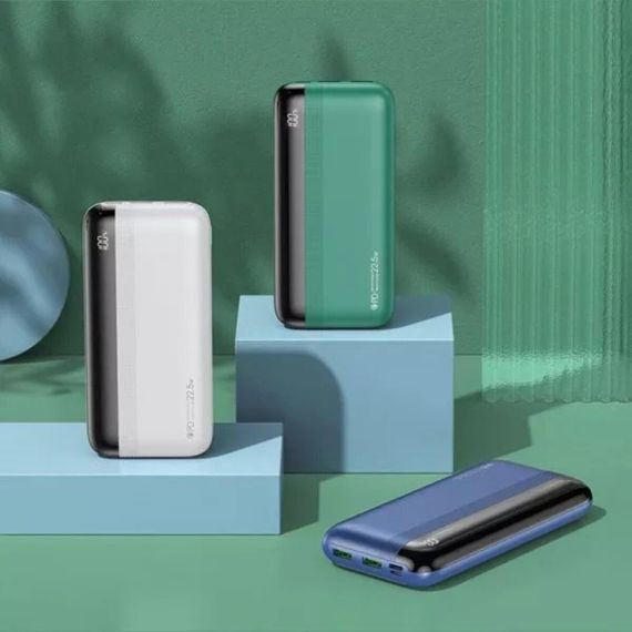 Зовнішній акумулятор REMAX Kiren Series PD20W+QC22.5W Fast Charging Power Bank  20000mAh RPP-180 Green | Зображення 3
