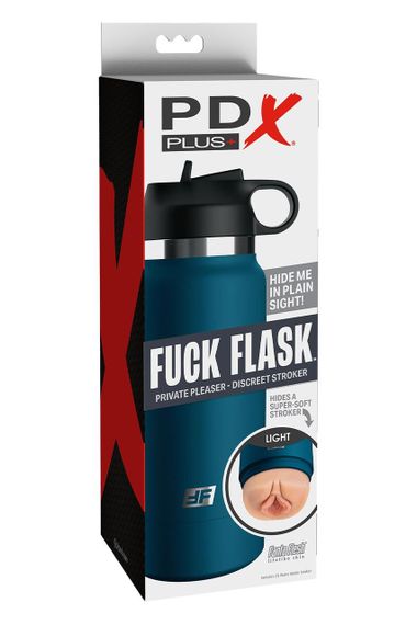 Мастурбатор вагина Pipedream PDX Plus в колбе, синий, 23.8 см Sex Aura | Зображення 6